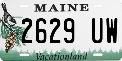 ME license plate 2629UW