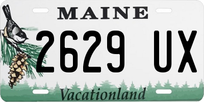 ME license plate 2629UX