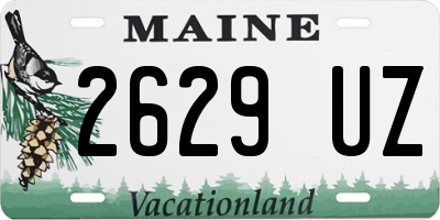 ME license plate 2629UZ