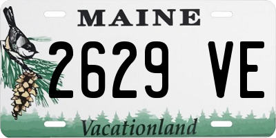 ME license plate 2629VE