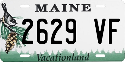 ME license plate 2629VF