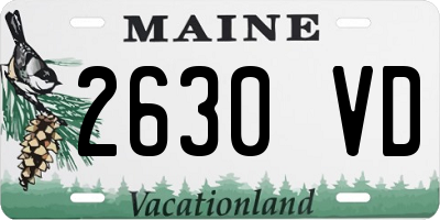 ME license plate 2630VD