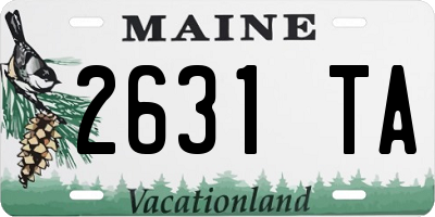 ME license plate 2631TA