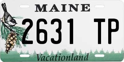 ME license plate 2631TP