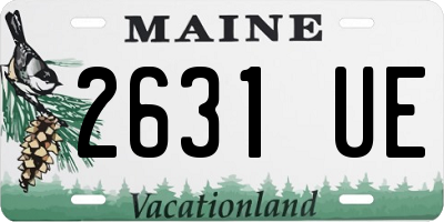 ME license plate 2631UE