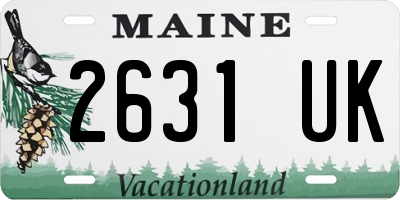 ME license plate 2631UK