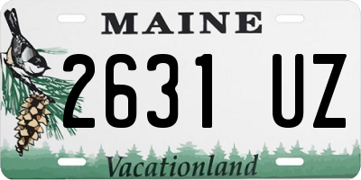 ME license plate 2631UZ