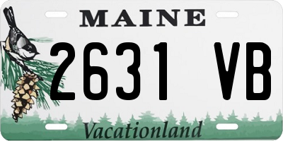 ME license plate 2631VB