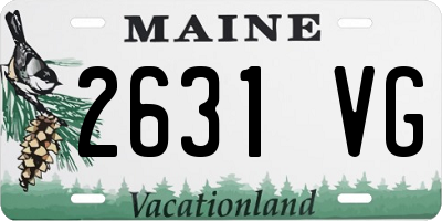 ME license plate 2631VG