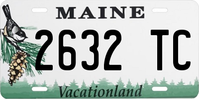 ME license plate 2632TC