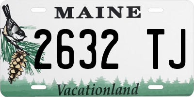 ME license plate 2632TJ