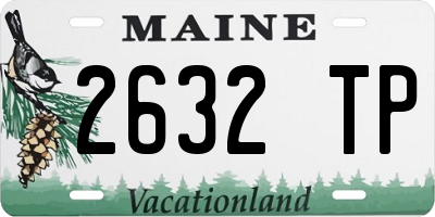 ME license plate 2632TP