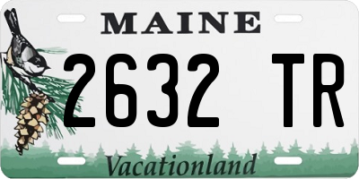 ME license plate 2632TR