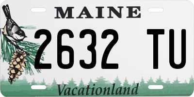 ME license plate 2632TU