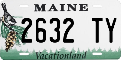 ME license plate 2632TY