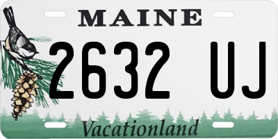 ME license plate 2632UJ