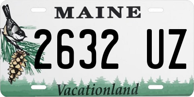 ME license plate 2632UZ