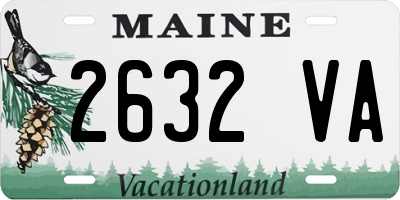 ME license plate 2632VA