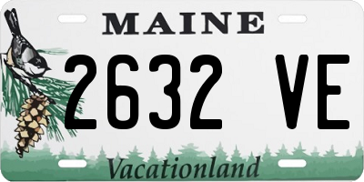 ME license plate 2632VE