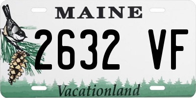 ME license plate 2632VF