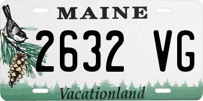 ME license plate 2632VG