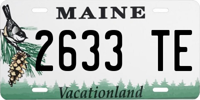 ME license plate 2633TE