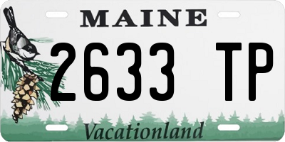 ME license plate 2633TP