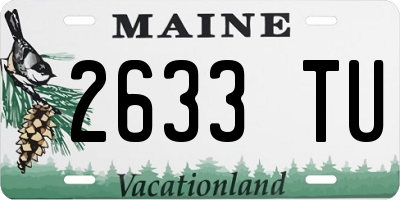 ME license plate 2633TU