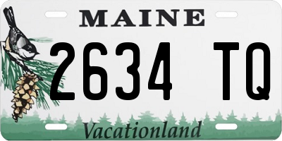 ME license plate 2634TQ