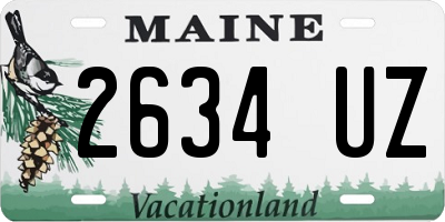 ME license plate 2634UZ