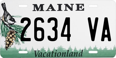 ME license plate 2634VA