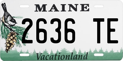 ME license plate 2636TE