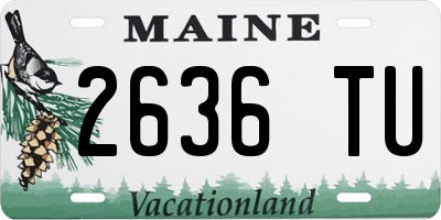 ME license plate 2636TU