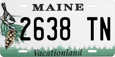 ME license plate 2638TN