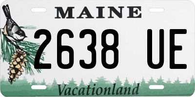 ME license plate 2638UE