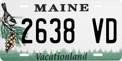 ME license plate 2638VD