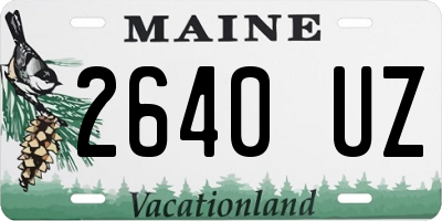 ME license plate 2640UZ