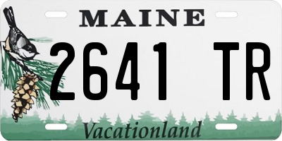 ME license plate 2641TR