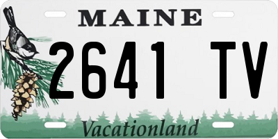 ME license plate 2641TV