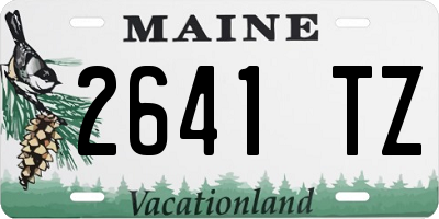 ME license plate 2641TZ