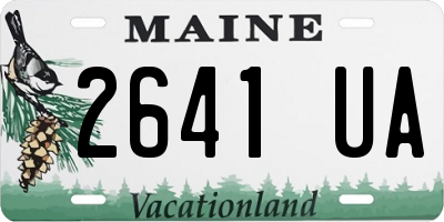 ME license plate 2641UA