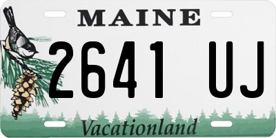 ME license plate 2641UJ