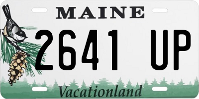 ME license plate 2641UP