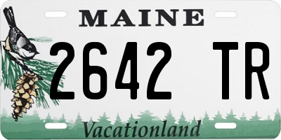ME license plate 2642TR