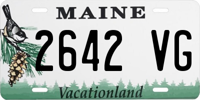 ME license plate 2642VG