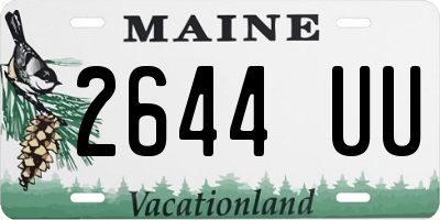 ME license plate 2644UU