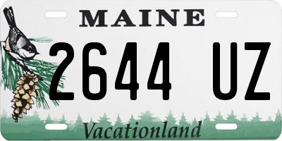 ME license plate 2644UZ