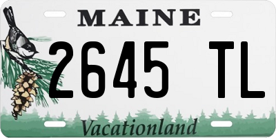 ME license plate 2645TL