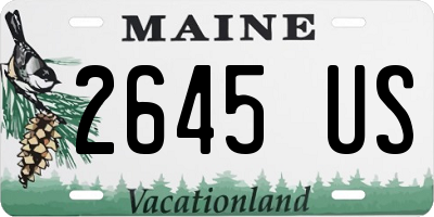 ME license plate 2645US