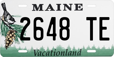 ME license plate 2648TE
